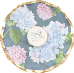 Sophistiplate 8 Inch Hydrangeas Salad Plates 8 ea