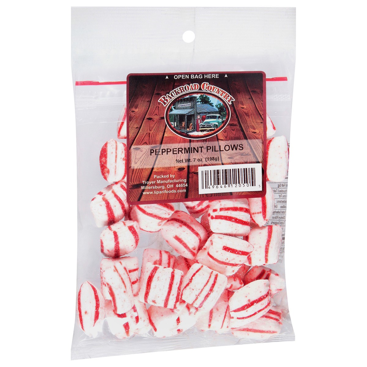 slide 2 of 12, Backroad Country Peppermint Pillows Candy 7 oz, 7 oz