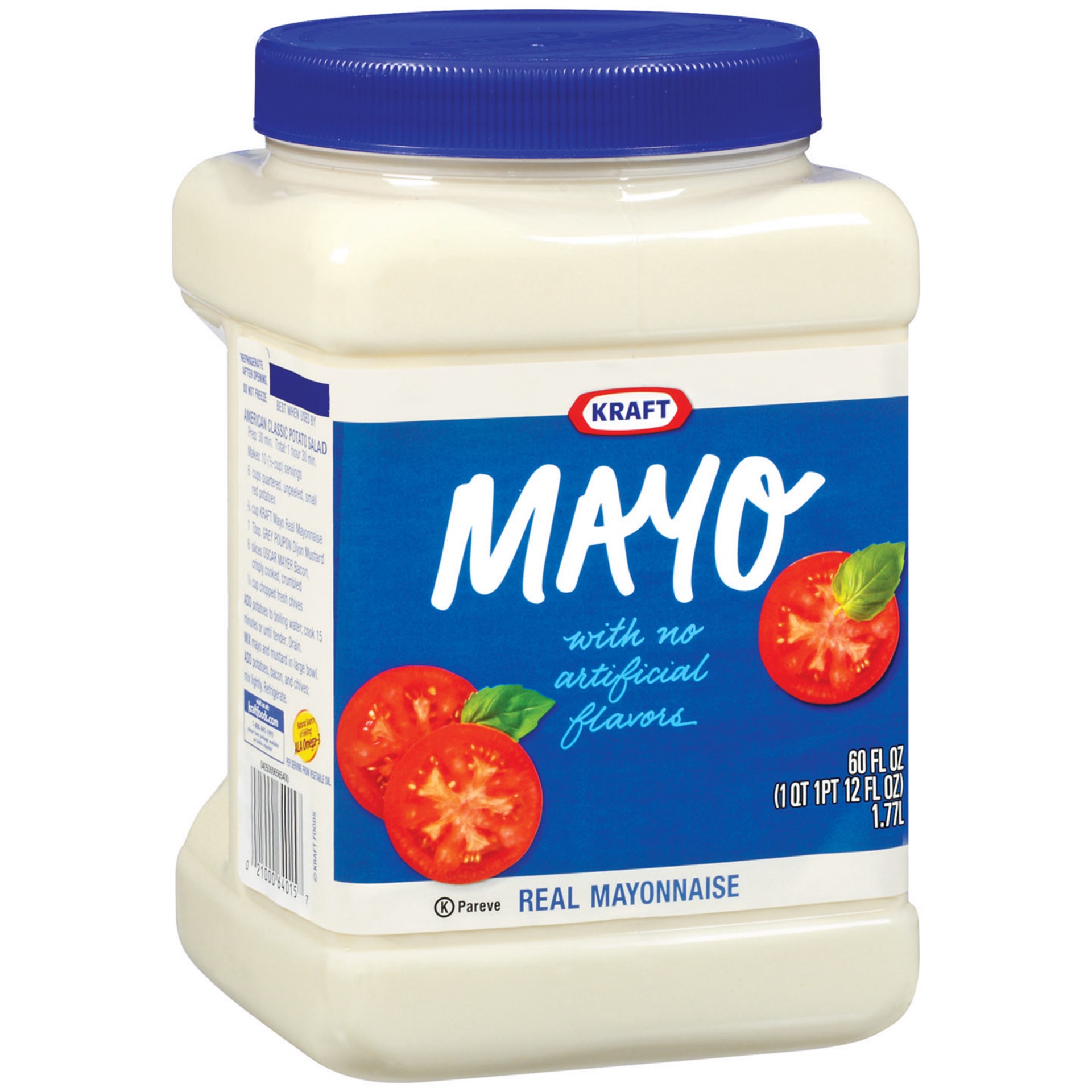 slide 4 of 5, Kraft Mayo Real Mayonnaise with No Artificial Flavors, 60 fl oz Jug, 60 fl oz