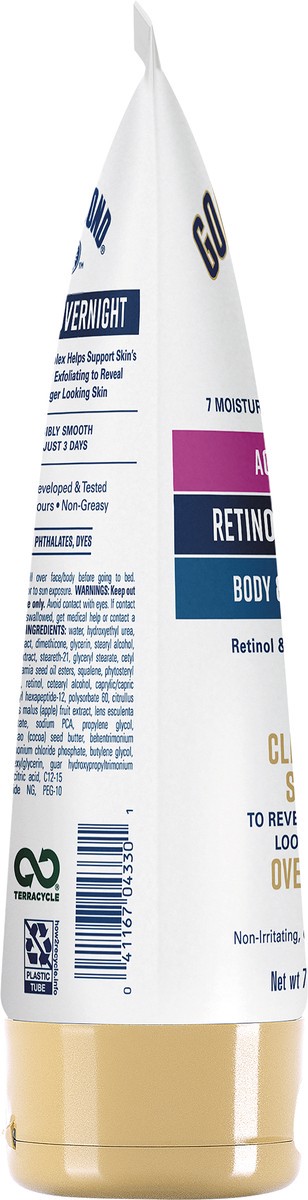 slide 5 of 5, Gold Bond Age Renew Retinol Overnight Body & Face Lotion 7 oz, 7 oz