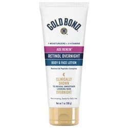 Gold Bond Age Renew Retinol Overnight Body & Face Lotion 7 oz