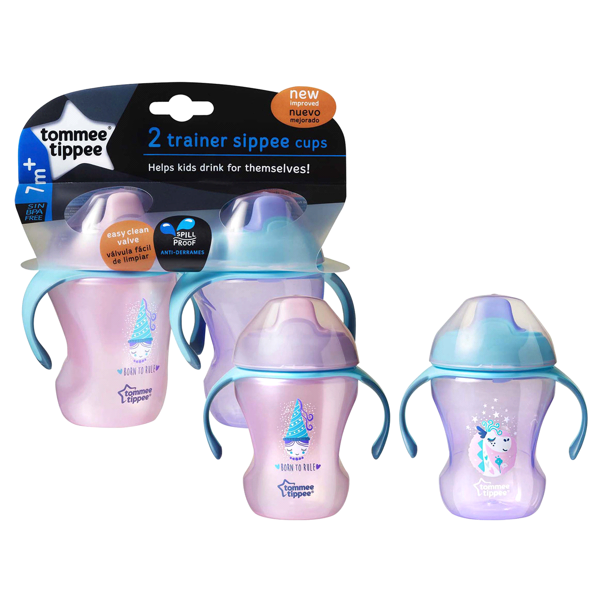 slide 4 of 6, Tommee Tippee Tommee Tippe Trainer Sippy Cup, 2 ct; 7 oz