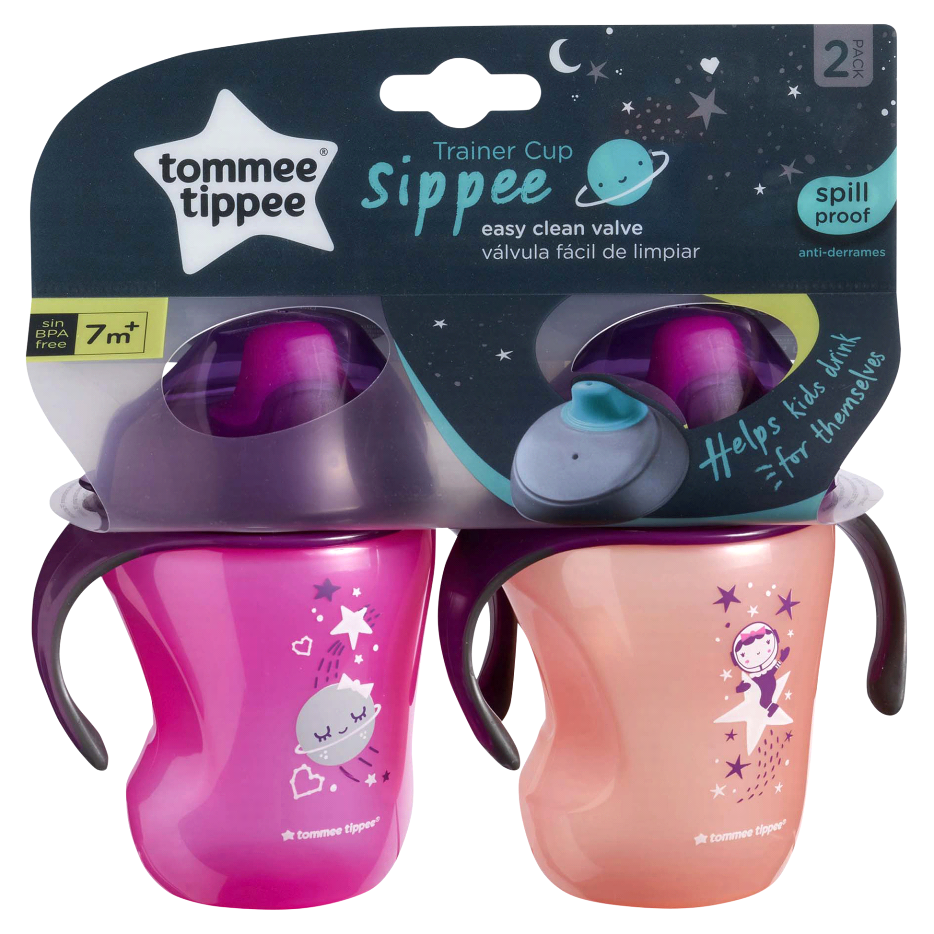 slide 1 of 6, Tommee Tippee Tommee Tippe Trainer Sippy Cup, 2 ct; 7 oz