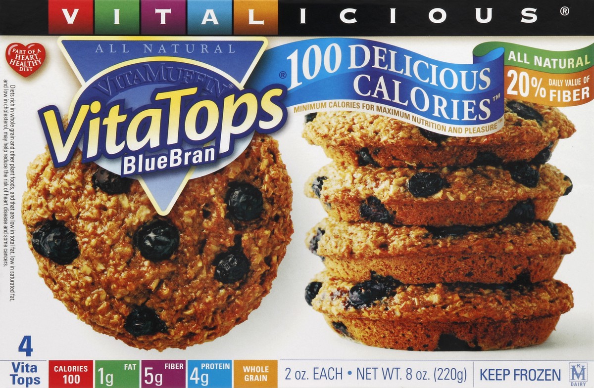 slide 1 of 4, VitaTops 4 ea, 4 ct