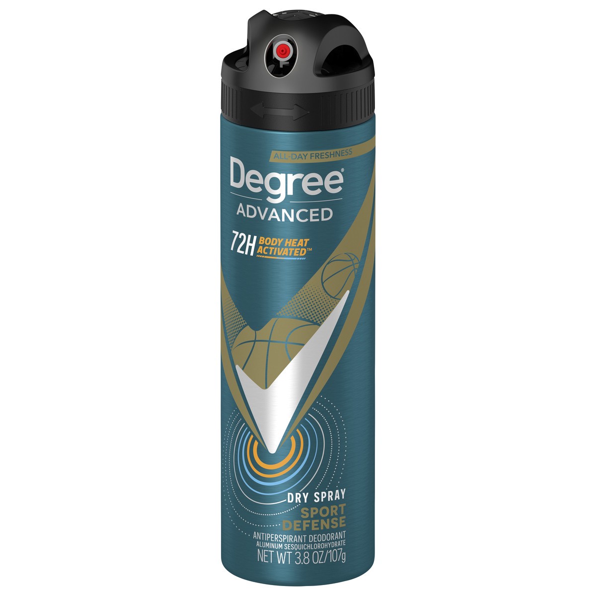 slide 4 of 4, Degree Men Advanced Sport Defense Antiperspirant Deodorant Dry Spray, 3.8 oz