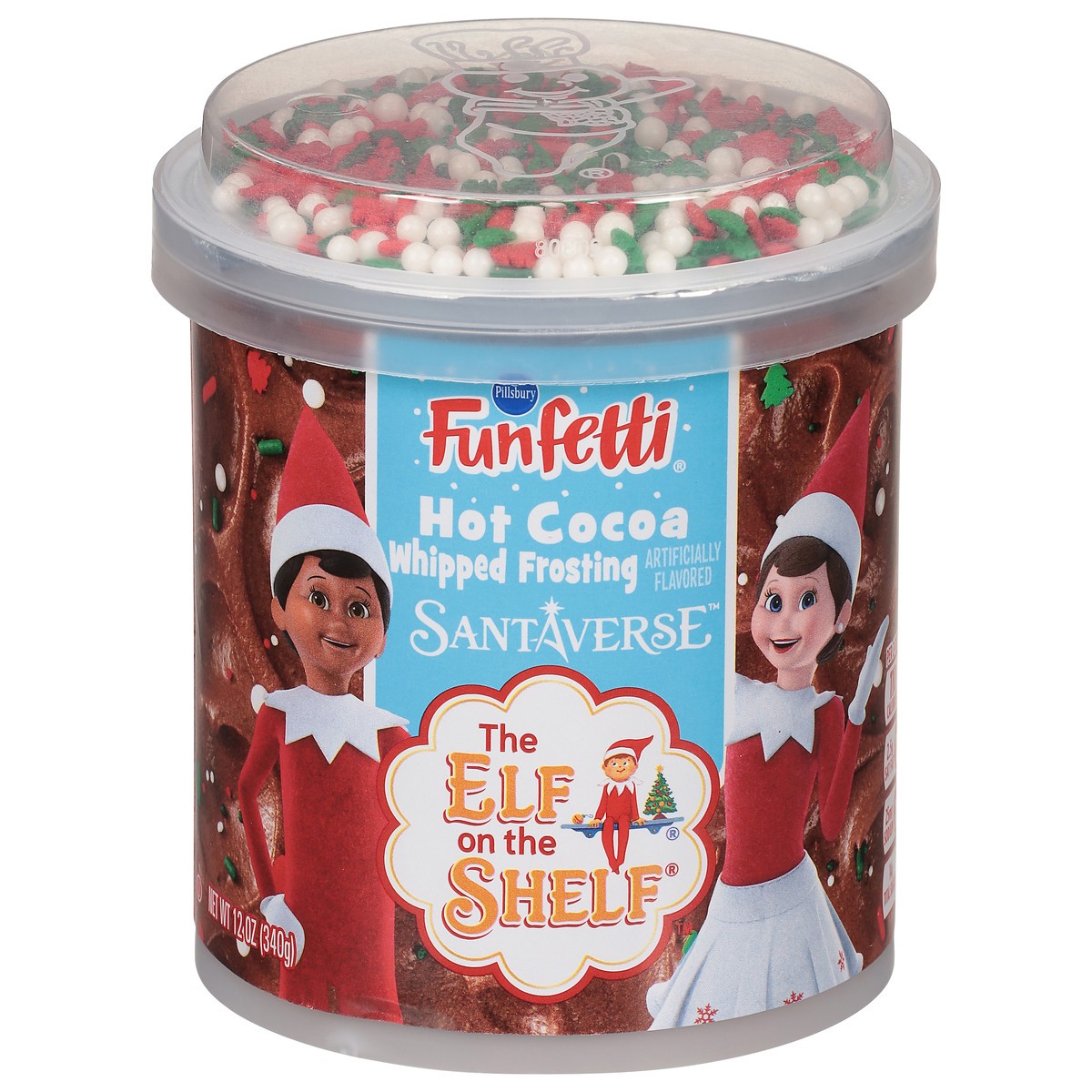 slide 2 of 13, Pillsbury Funfetti The Elf On The Shelf Hot Cocoa Frosting 12 Oz - 12 OZ, 12 oz