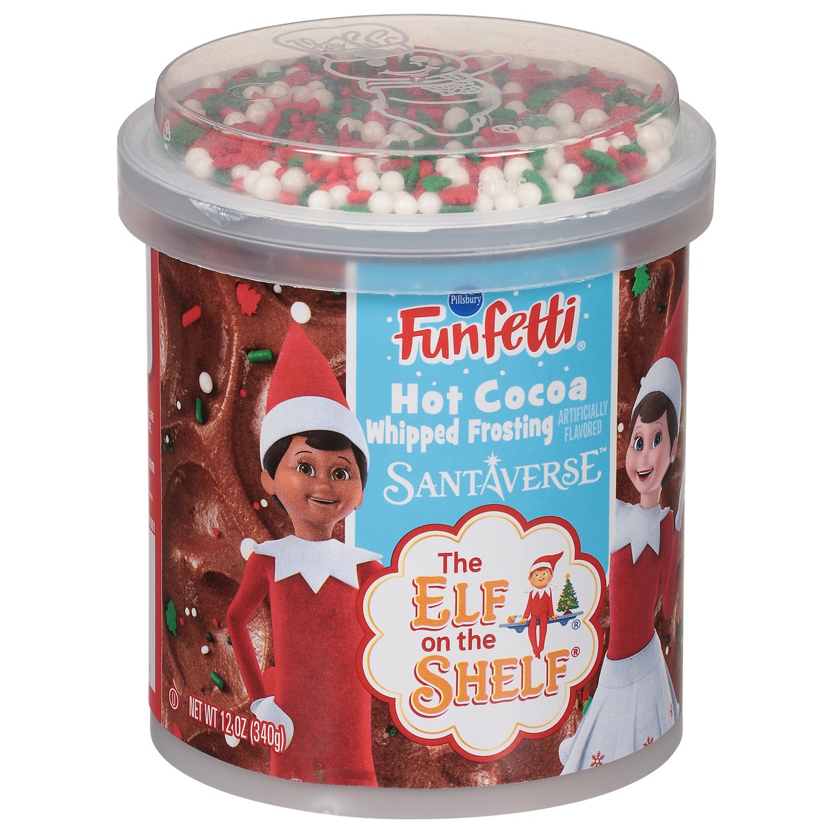 slide 6 of 13, Pillsbury Funfetti The Elf On The Shelf Hot Cocoa Frosting 12 Oz - 12 OZ, 12 oz