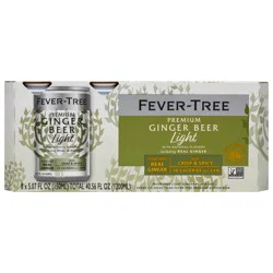 Fever-Tree Premium Light Ginger Beer 8 - 5.07 fl oz Cans
