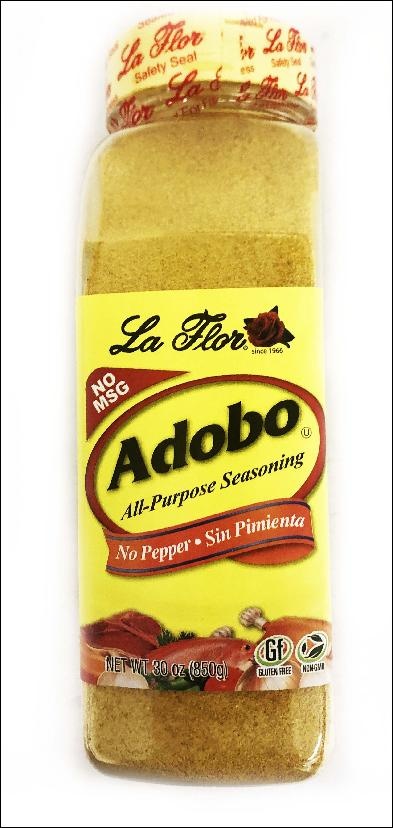 slide 1 of 1, La Flor Adobo No Pepper, 30 oz