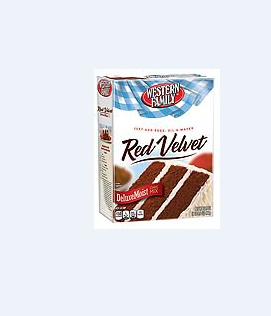 slide 1 of 1, Western Family Red Velvet Cake Mix, 16.5 oz