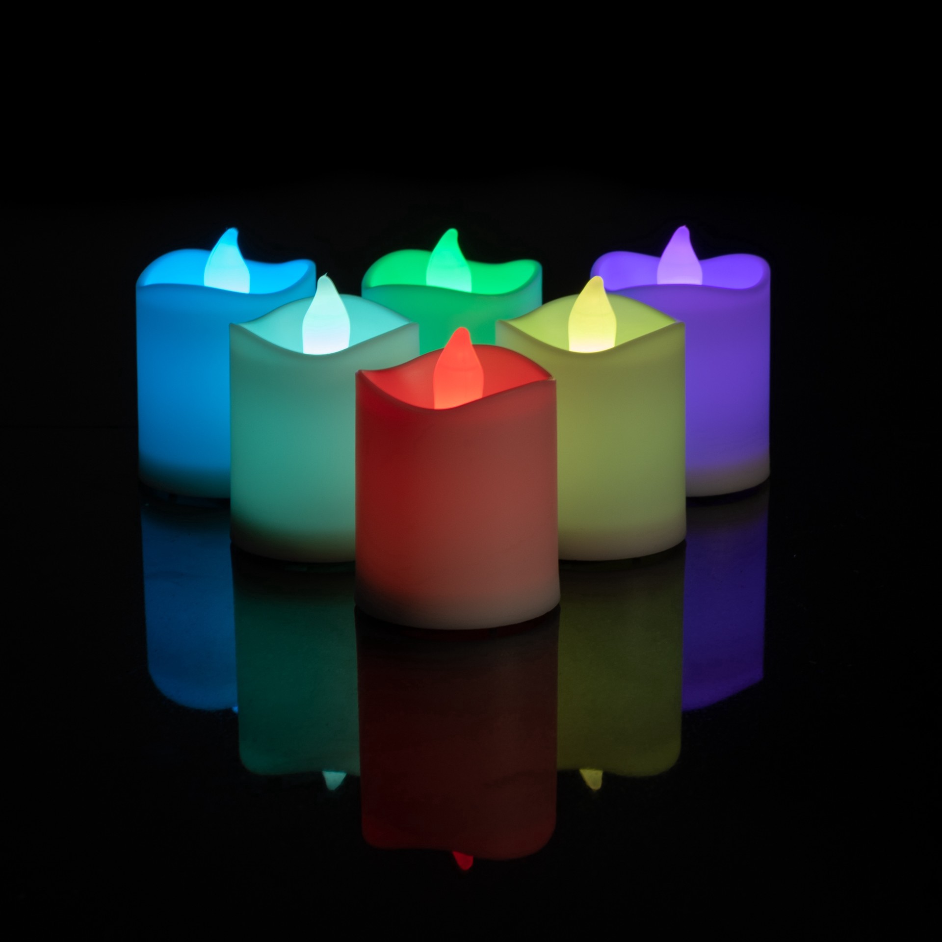 slide 6 of 6, Color Changing Led Votive Candles Set By Ashland, 1.5 in x 2 in