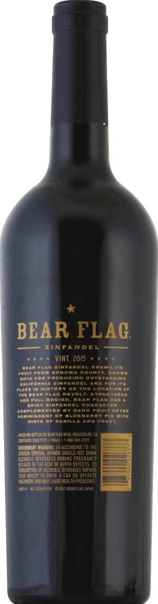 slide 3 of 3, Bear Flag Red Wine, 750 oz