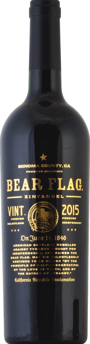 slide 2 of 3, Bear Flag Red Wine, 750 oz