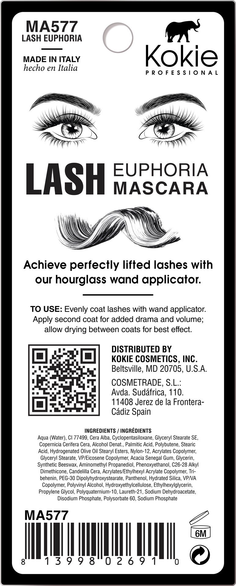 slide 2 of 2, Kokie Lash Euphoria Mascara, 1 ct