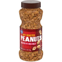 Kroger Salted Dry Roasted Peanuts - 16 oz
