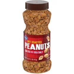 Kroger Salted Dry Roasted Peanuts - 16 oz