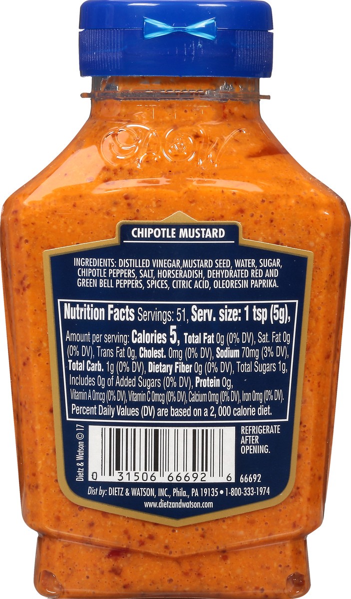 slide 2 of 12, Dietz & Watson Deli Compliments Chipotle Mustard 9 oz, 9 oz