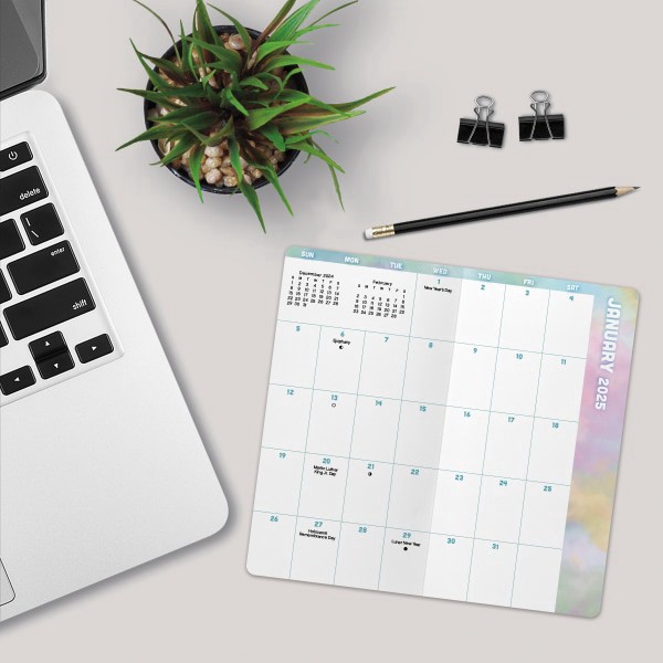 slide 4 of 8, 2025-2026 Dateworks Monthly Pocket Planner, 3-1/2"" X 6-1/2"", Tie-Dye, January To December, 1 ct