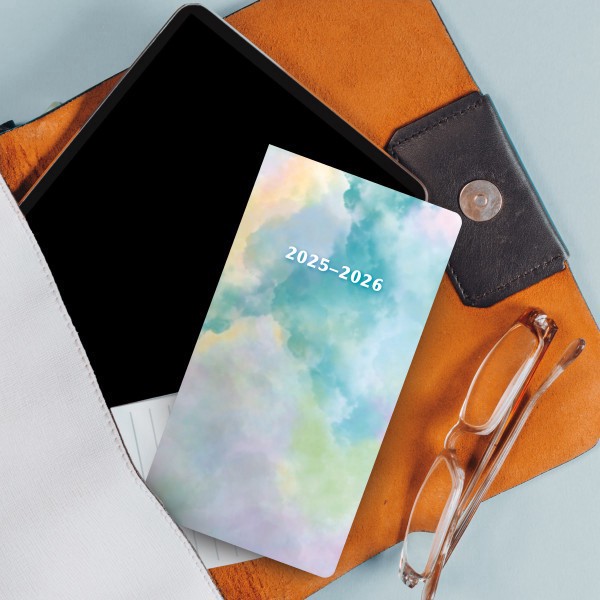 slide 3 of 8, 2025-2026 Dateworks Monthly Pocket Planner, 3-1/2"" X 6-1/2"", Tie-Dye, January To December, 1 ct