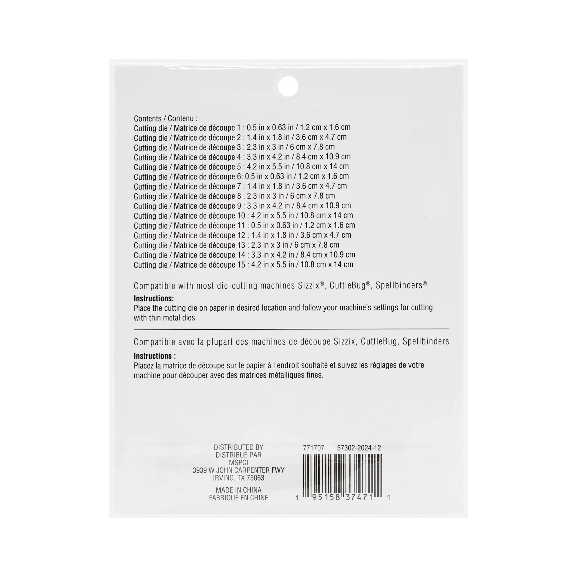 slide 4 of 5, Tags Cutting Die Set By Recollections, 2.3 in x 3 in