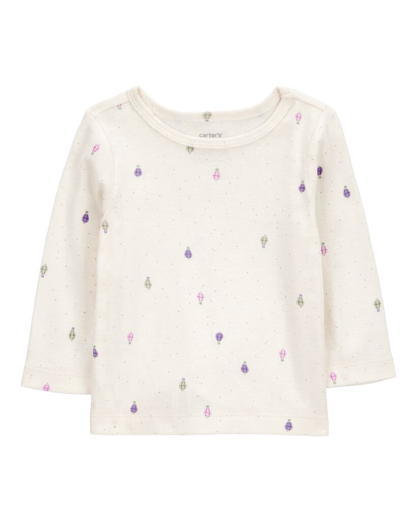 slide 3 of 5, Carter's Baby 2-Piece Long-Sleeve Tee & Coverall Set - Purple Purple 12M, 2 pc