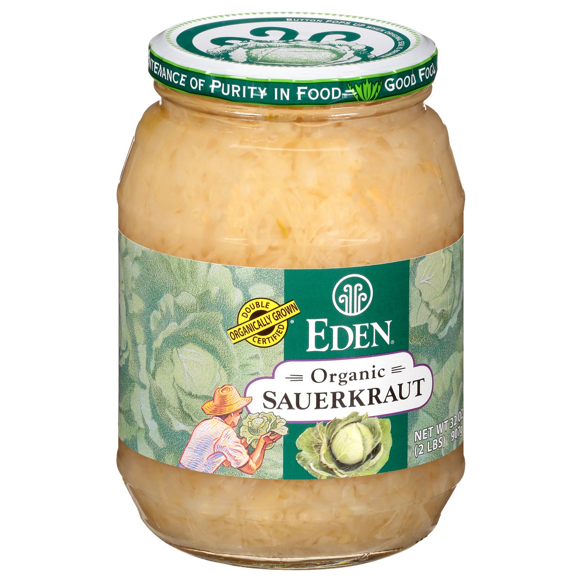 slide 2 of 13, Eden Foods Fine Cut Organic Sauerkraut, 32 oz