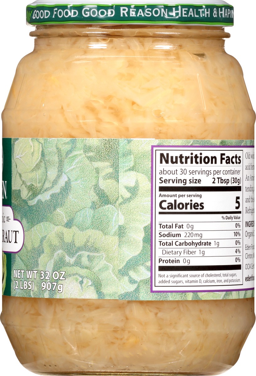 slide 12 of 13, Eden Foods Fine Cut Organic Sauerkraut, 32 oz