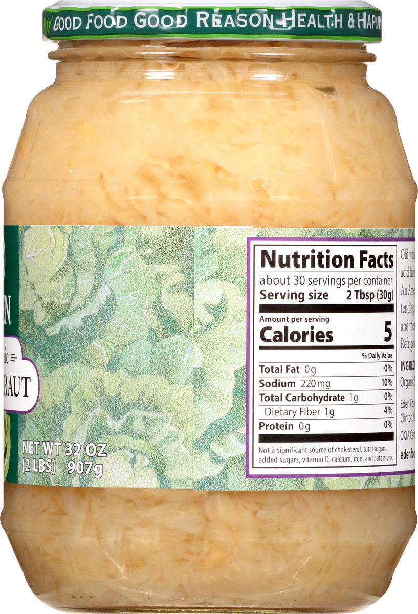 slide 11 of 13, Eden Foods Fine Cut Organic Sauerkraut, 32 oz