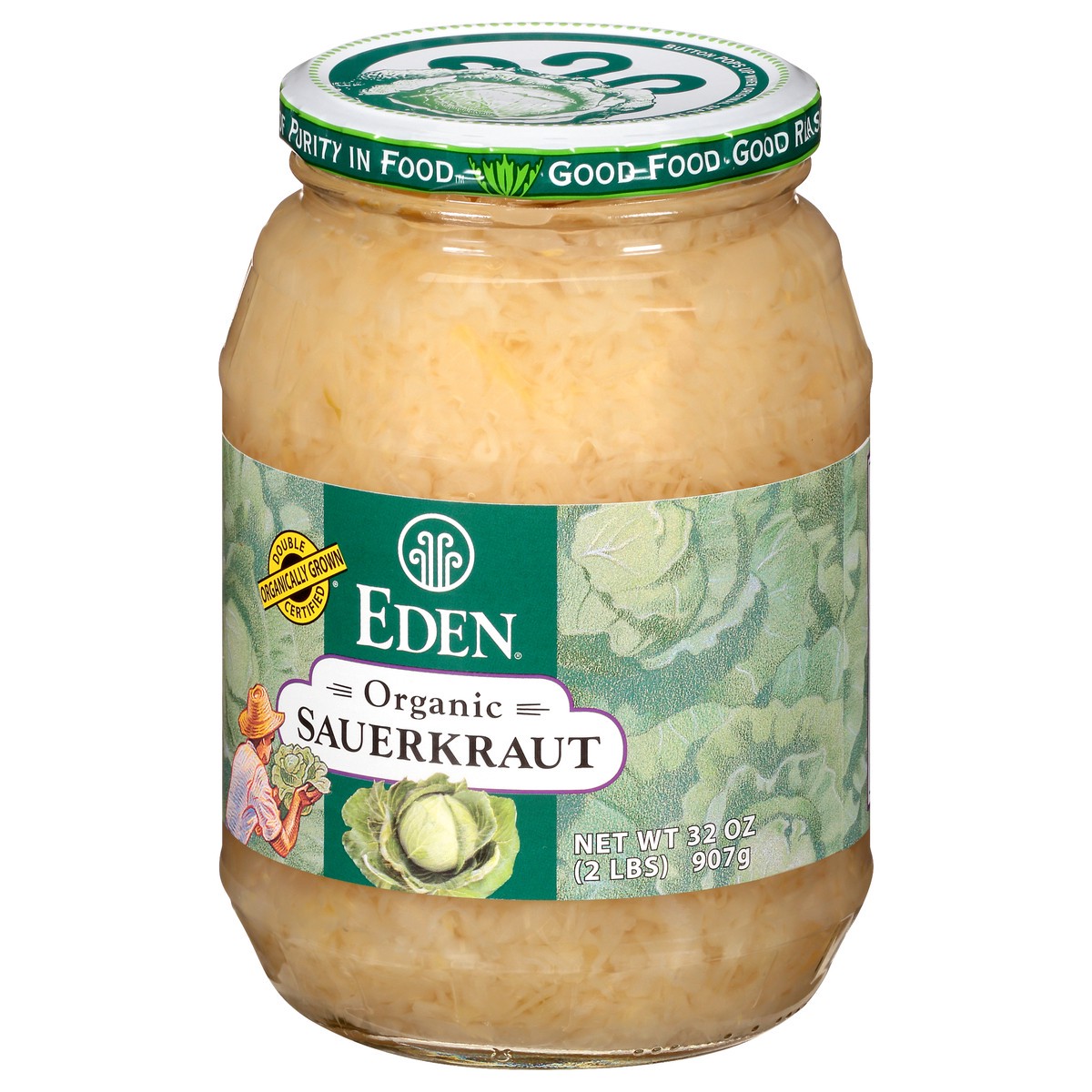 slide 8 of 13, Eden Foods Fine Cut Organic Sauerkraut, 32 oz