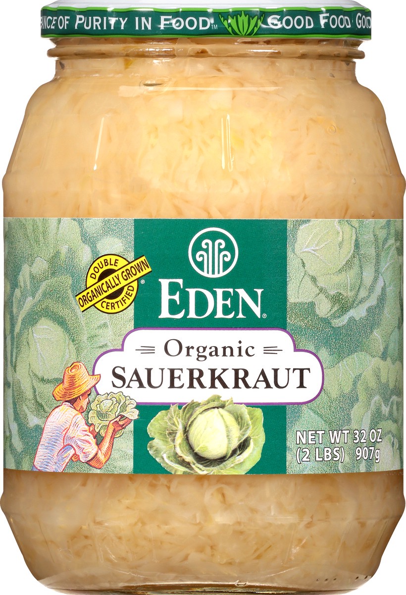 slide 1 of 13, Eden Foods Fine Cut Organic Sauerkraut, 32 oz