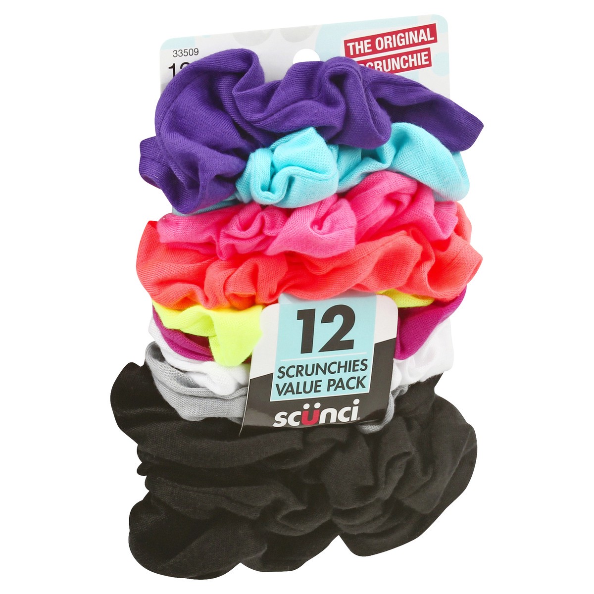 slide 8 of 9, scünci Value Pack Scrunchies 12 Pieces 12 ea, 12 ct