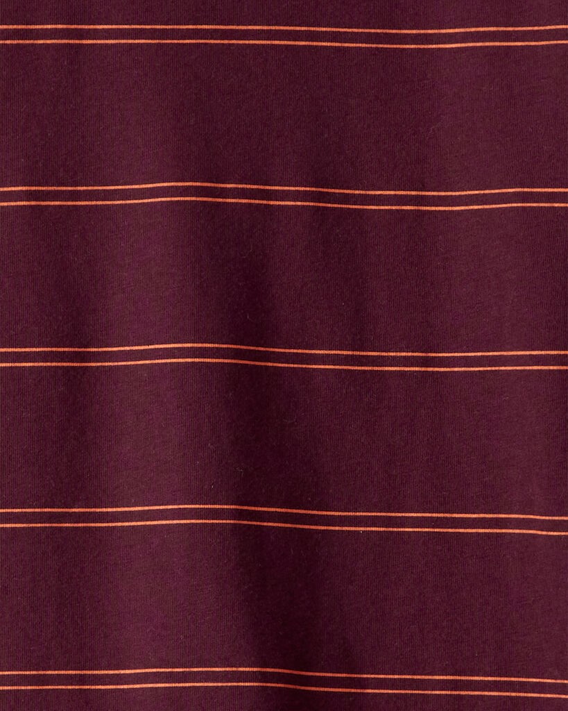 slide 2 of 2, Carter's Carters Boys Striped Long-Sleeve T-Shirt - Burgundy Maroon L, 1 ct