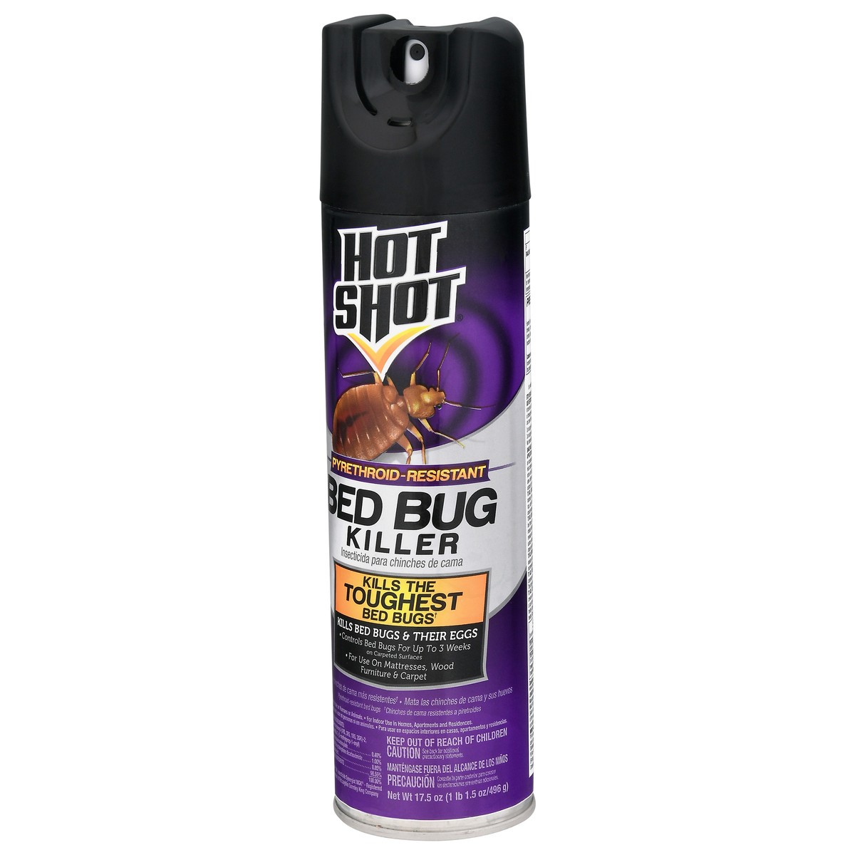 slide 10 of 10, Hot Shot Pyrethroid-Resistant Bed Bug Killer 17.5 oz, 17.5 oz