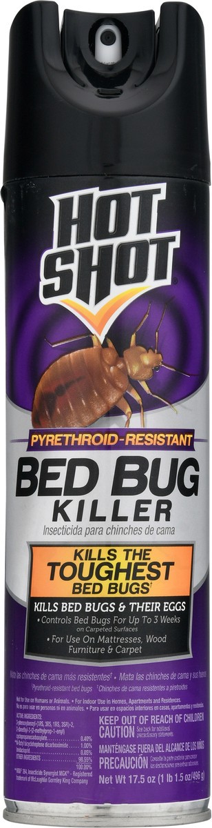 slide 2 of 10, Hot Shot Pyrethroid-Resistant Bed Bug Killer 17.5 oz, 17.5 oz