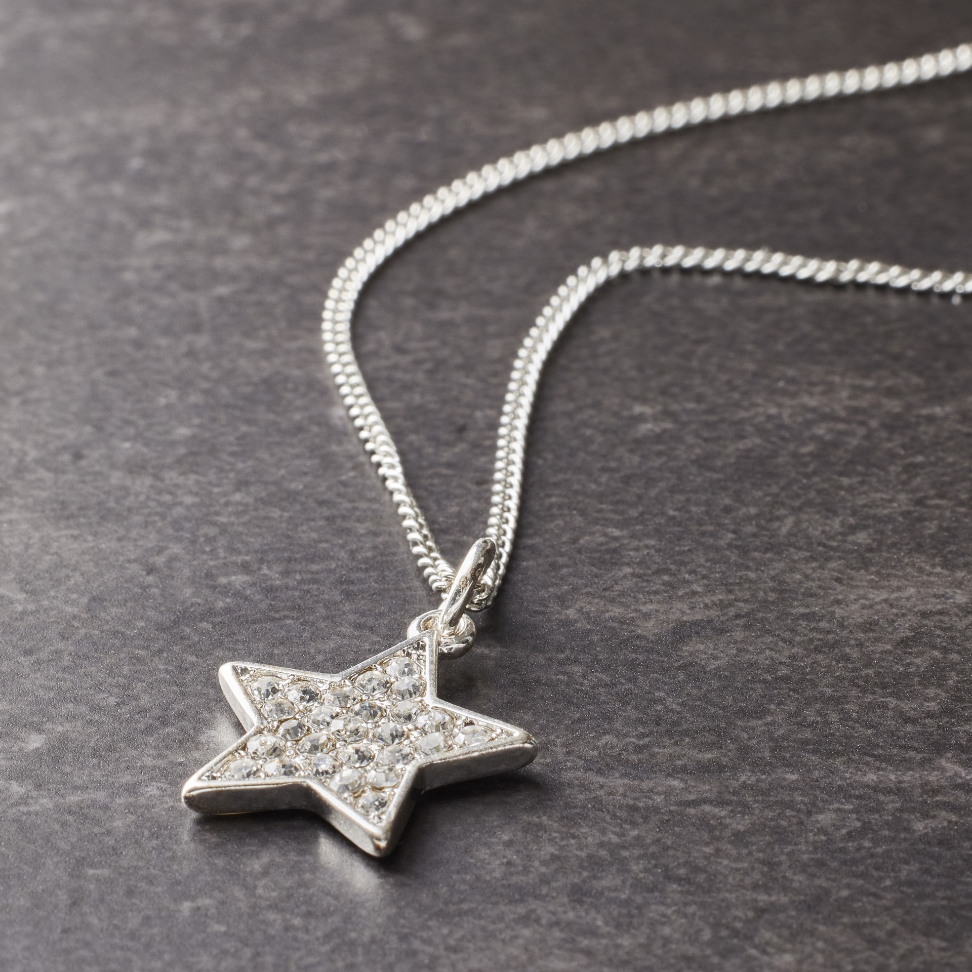 slide 3 of 4, Charmalong Silver Plated & Stone Paved Star Charm By Bead Landing, 0.9 in x 0.6 in x 0.25 in