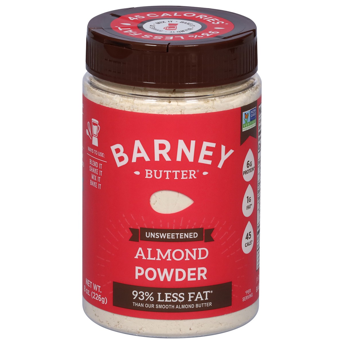 slide 1 of 6, Barney Butter Unsweetened Almond Powder 8 oz, 8 oz