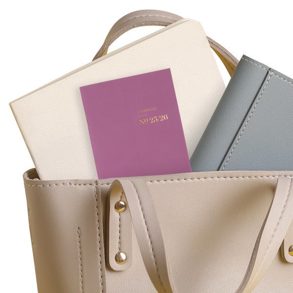 slide 4 of 7, 2025-2026 Cambridge Workstyle 2-Year Monthly Planner, 3-1/2"" X 6-1/4"", Red Violet, January To December, 1 ct