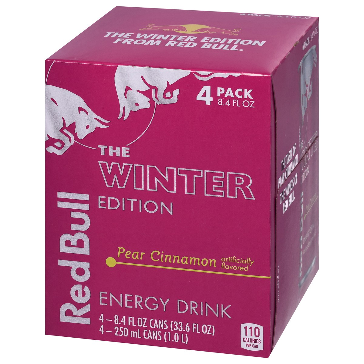 slide 10 of 12, Red Bull The Winter Edition Pear Cinnamon Energy Drink - 4 ct, 4 ct