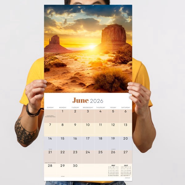 slide 3 of 5, TF Publishing 2026 TF Publishing Scenic Monthly Wall Calendar, 12"" x 12"", Sunsets, January To December, 1 ct