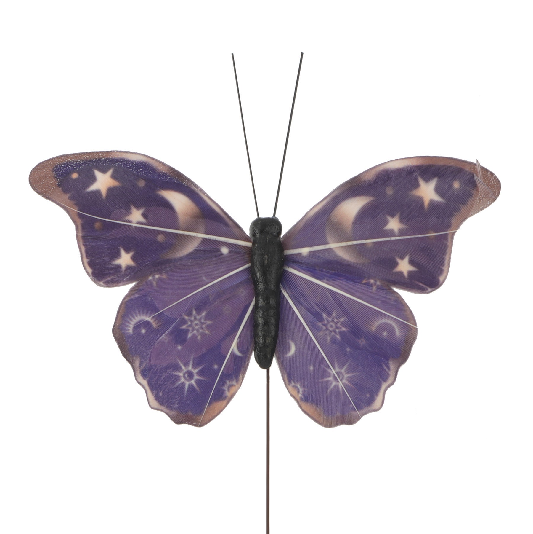 slide 2 of 2, Purple With Gold Moons & Stars Butterfly Set By Ashland, 1 ct