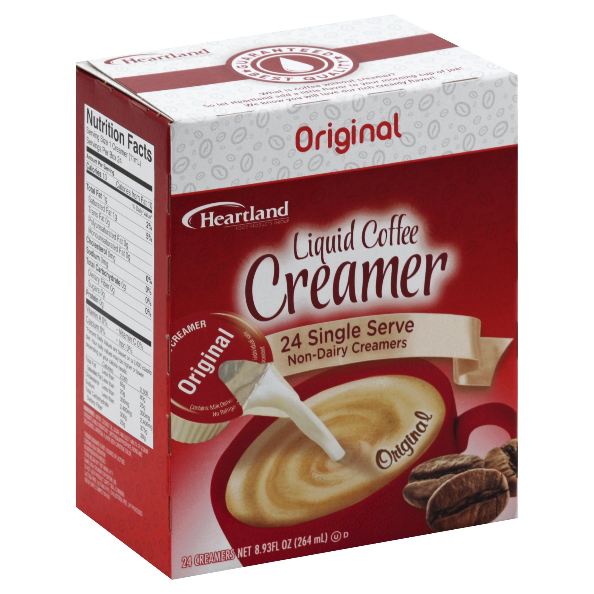 slide 1 of 1, Heartland Liquid Coffee Creamer - Original, 24 ct