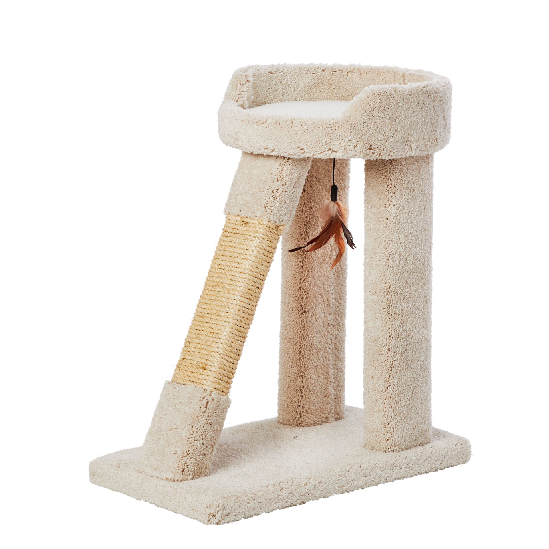 slide 1 of 1, Whisker City 26-in Short Cat Tower with Ramp, 1 ct