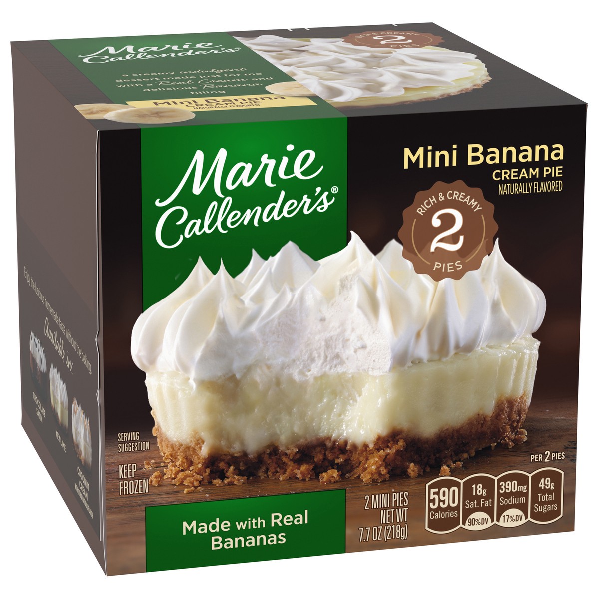 slide 8 of 11, Marie Callender's Banana Cream Pie Mini 2 ea, 2 ct