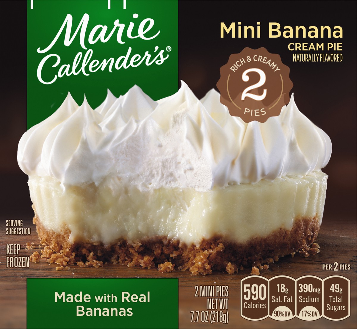 slide 3 of 11, Marie Callender's Banana Cream Pie Mini 2 ea, 2 ct