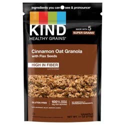KIND Healthy Grains Cinnamon Oat with Flax Seeds Granola Clusters