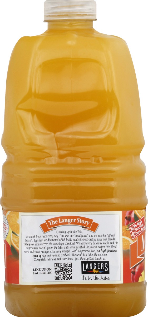 slide 8 of 13, Langers Mango Orange Juice Cocktail from Concentrate 101.4 fl oz, 3 liter