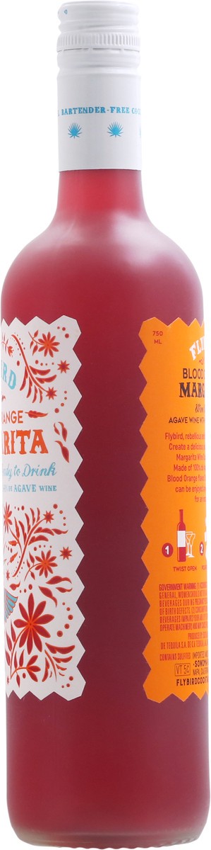 slide 2 of 9, Flybird Blood Orange Margarita Wine Cocktail, 750 ml