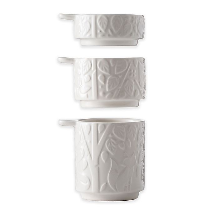 slide 1 of 3, Mason Cash In the Forest Measuring Cups Set - Cream, 3 ct