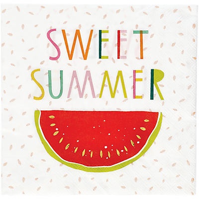 slide 1 of 1, Destination Holiday Tutti Fruity Sweet Summer Lunch Napkins, 16 ct