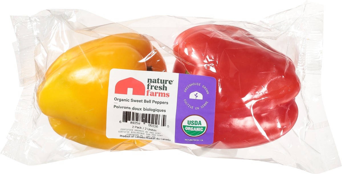 slide 13 of 13, Nature Fresh Farms Organic Sweet Bell Peppers 2 Each, 